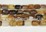 CAA4813 15.5 inches 15*20mm rectangle banded agate beads wholesale