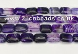 CAA4814 15.5 inches 15*20mm rectangle banded agate beads wholesale