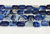 CAA4818 15.5 inches 15*20mm rectangle banded agate beads wholesale