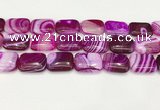 CAA4823 15.5 inches 18*25mm rectangle banded agate beads wholesale