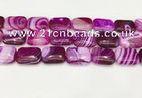 CAA4823 15.5 inches 18*25mm rectangle banded agate beads wholesale