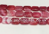 CAA4824 15.5 inches 18*25mm rectangle banded agate beads wholesale