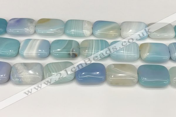 CAA4825 15.5 inches 18*25mm rectangle banded agate beads wholesale