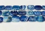 CAA4826 15.5 inches 18*25mm rectangle banded agate beads wholesale