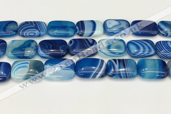 CAA4826 15.5 inches 18*25mm rectangle banded agate beads wholesale