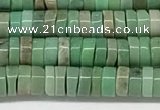 CAA4850 15.5 inches 2*4mm heishi grass agate beads wholesale