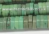 CAA4852 15.5 inches 2*6mm heishi grass agate beads wholesale