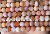 CAA4856 15.5 inches 8mm faceted round botswana agate beads