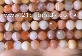 CAA4857 15.5 inches 10mm faceted round botswana agate beads