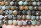 CAA4863 15.5 inches 12mm faceted round ocean agate beads