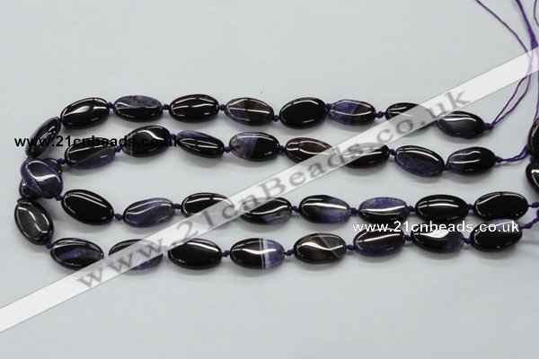 CAA490 15.5 inches 12*20mm oval agate druzy geode beads