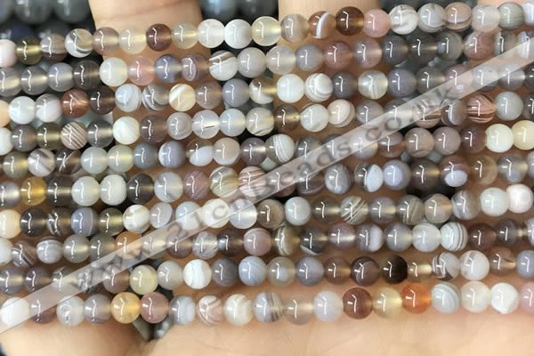 CAA4915 15.5 inches 4mm round Botswana agate beads wholesale