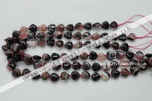 CAA492 15.5 inches 12*12mm heart agate druzy geode beads