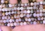 CAA4940 15.5 inches 6mm round bamboo leaf agate beads wholesale