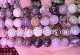 CAA4943 15.5 inches 12mm round bamboo leaf agate beads wholesale