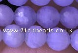 CAA5006 15.5 inches 6mm faceted round blue lace agate beads