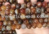 CAA5050 15.5 inches 12mm round dragon veins agate beads wholesale