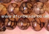 CAA5055 15.5 inches 6mm round dragon veins agate beads wholesale