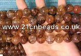 CAA5058 15.5 inches 12mm round dragon veins agate beads wholesale