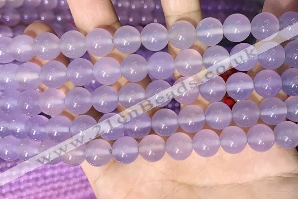 CAA5083 15.5 inches 10mm round purple agate beads wholesale