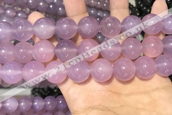 CAA5087 15.5 inches 18mm round purple agate beads wholesale