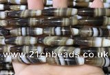 CAA5120 15.5 inches 8*35mm rice striped agate beads wholesale