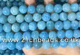 CAA5145 15.5 inches 12mm round dragon veins agate beads wholesale