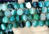 CAA5246 15.5 inches 16mm faceted round banded agate beads