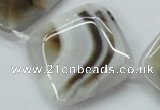 CAA526 15.5 inches 35*35mm diamond madagascar agate beads