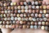 CAA5271 15.5 inches 6mm round natural red crazy lace agate beads