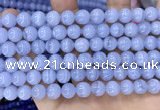 CAA5278 15.5 inches 10mm round natural blue lace agate beads