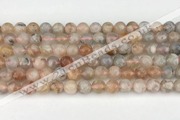 CAA5281 15.5 inches 8mm round sakura agate gemstone beads