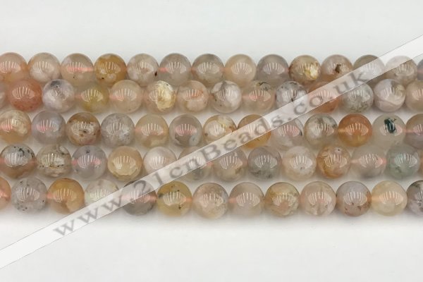 CAA5282 15.5 inches 10mm round sakura agate gemstone beads