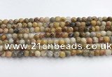 CAA5290 15.5 inches 4mm faceted round crazy lace agate beads wholesale