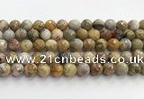 CAA5292 15.5 inches 8mm faceted round crazy lace agate beads wholesale