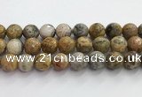 CAA5294 15.5 inches 12mm faceted round crazy lace agate beads wholesale