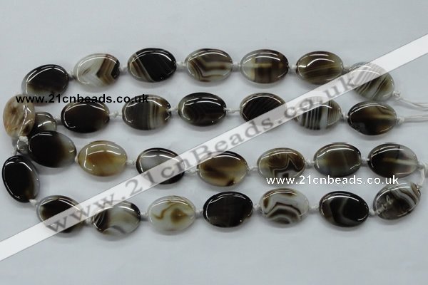 CAA531 15.5 inches 22*30mm oval madagascar agate gemstone beads