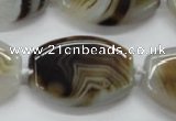 CAA532 15.5 inches 24*34mm flat drum madagascar agate beads