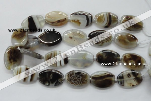 CAA532 15.5 inches 24*34mm flat drum madagascar agate beads