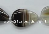 CAA533 15.5 inches 20*30mm flat teardrop madagascar agate beads