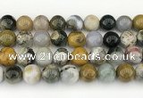 CAA5334 15.5 inches 12mm round ocean agate beads wholesale