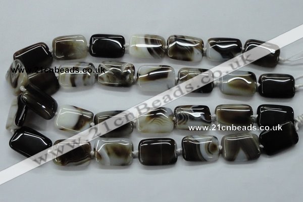 CAA535 15.5 inches 18*25mm rectangle madagascar agate beads