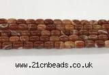 CAA5351 15.5 inches 10*14mm drum agate gemstone beads