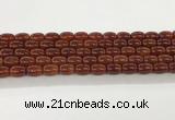 CAA5352 15.5 inches 10*14mm drum agate gemstone beads