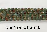 CAA5361 15.5 inches 8*12mm twisted rice agate gemstone beads