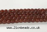 CAA5364 15.5 inches 8*12mm twisted rice agate gemstone beads