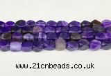 CAA5370 15.5 inches 10*12mm - 11*16mm faceted nuggets agate beads