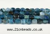 CAA5371 15.5 inches 10*12mm - 11*16mm faceted nuggets agate beads