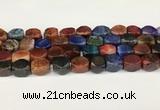 CAA5381 15.5 inches 10*12mm - 11*16mm faceted nuggets agate beads