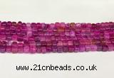 CAA5390 15.5 inches 6*7mm - 8*8mm nuggets agate gemstone beads